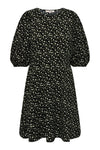 Gino 3/4 Dress Black/Green/Off White