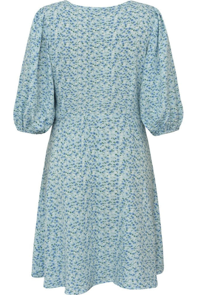 Gino 3/4 Dress Blue/White