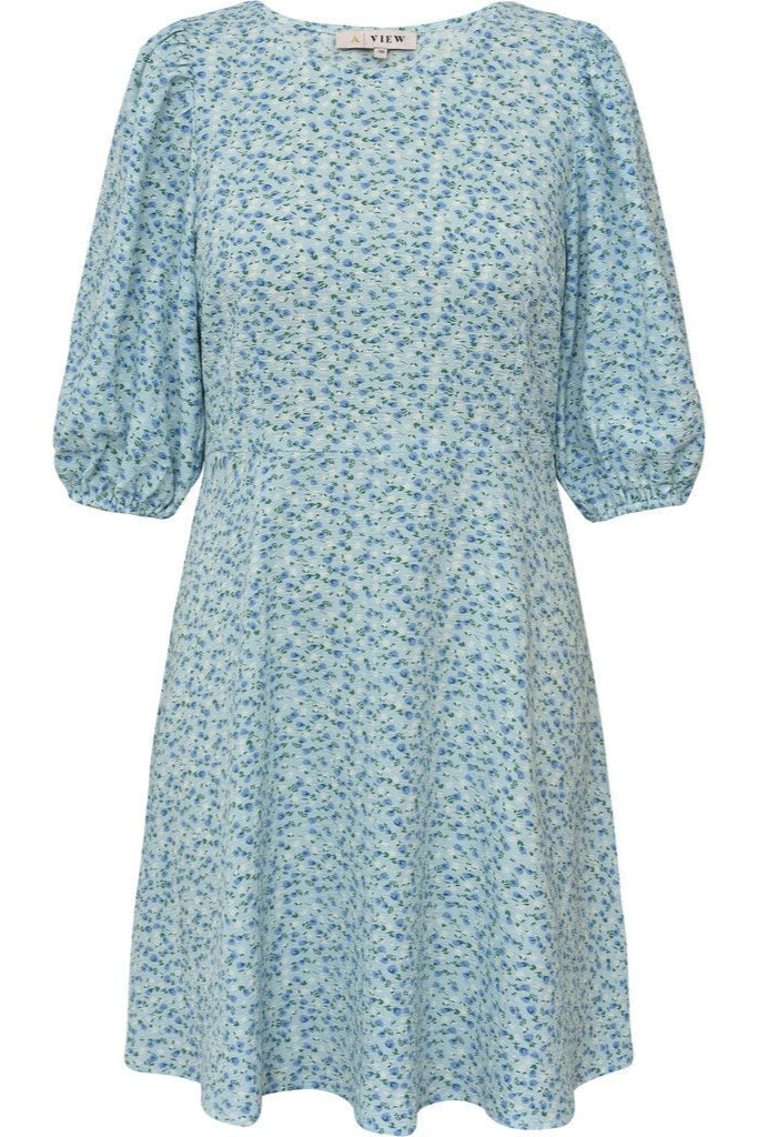 Gino 3/4 Dress Blue/White