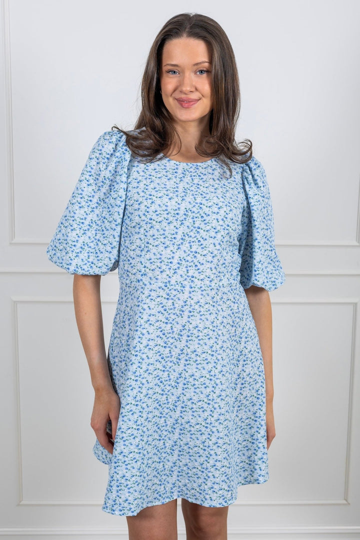 Gino 3/4 Dress Blue/White