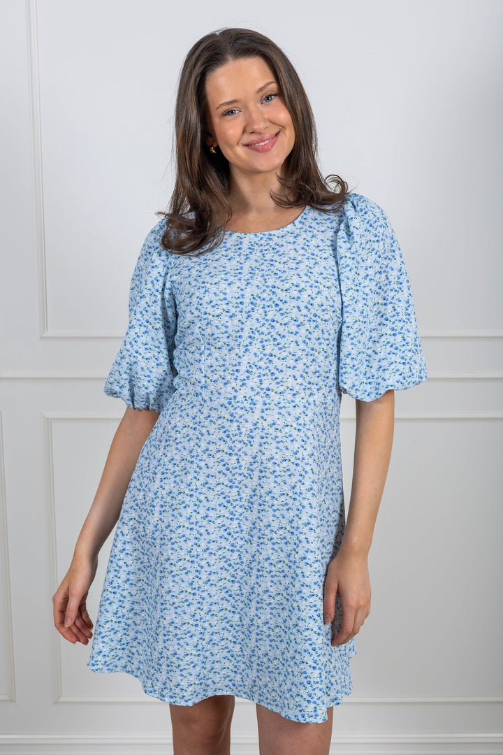 Gino 3/4 Dress Blue/White