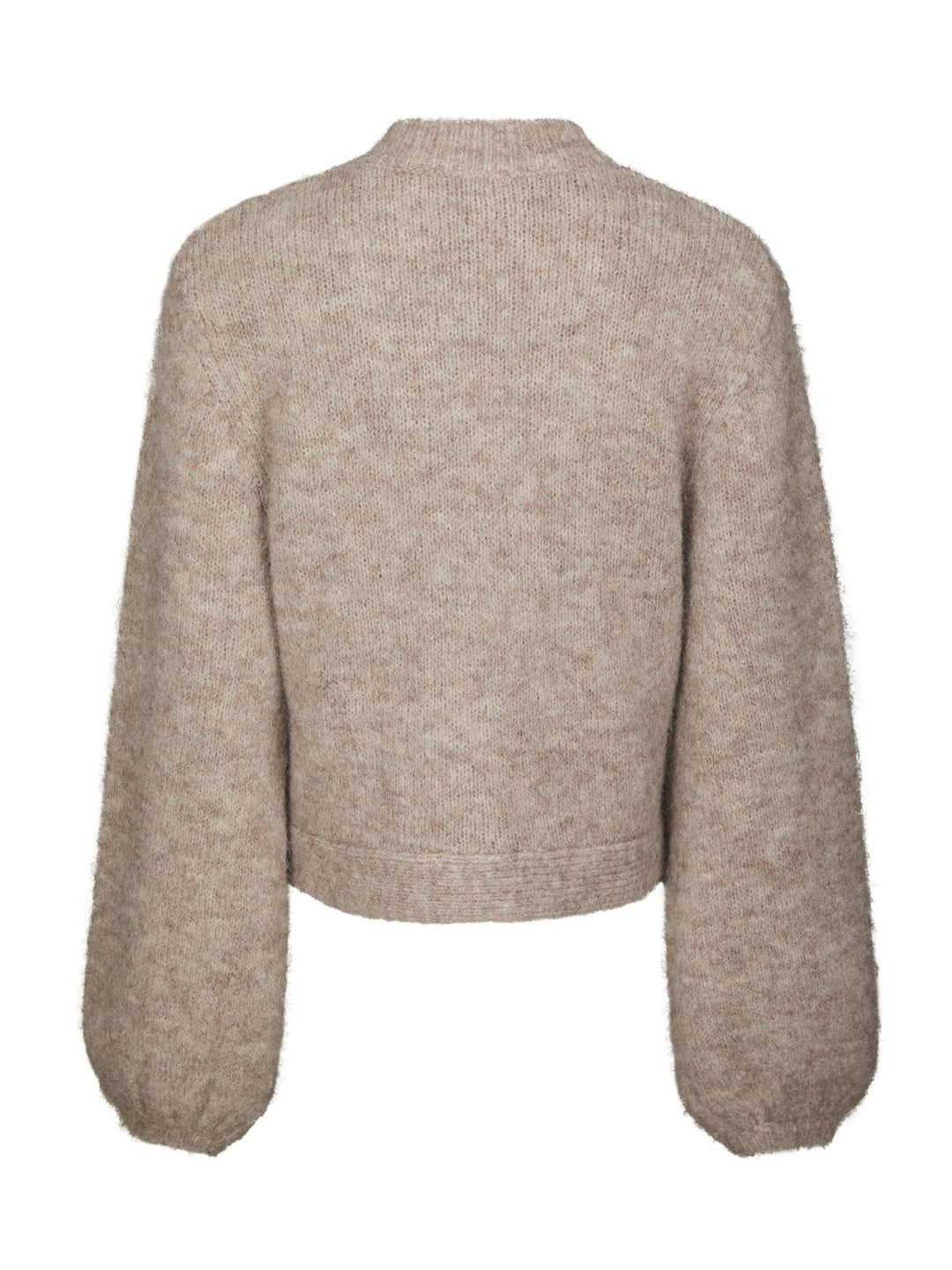 Gio Fluffy Knit Cardigan Beige Melange | Genser | Smuk