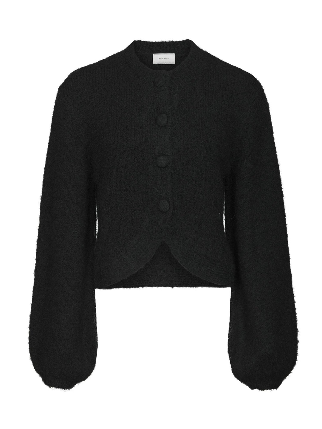 Gio Fluffy Knit Cardigan Black | Genser | Smuk
