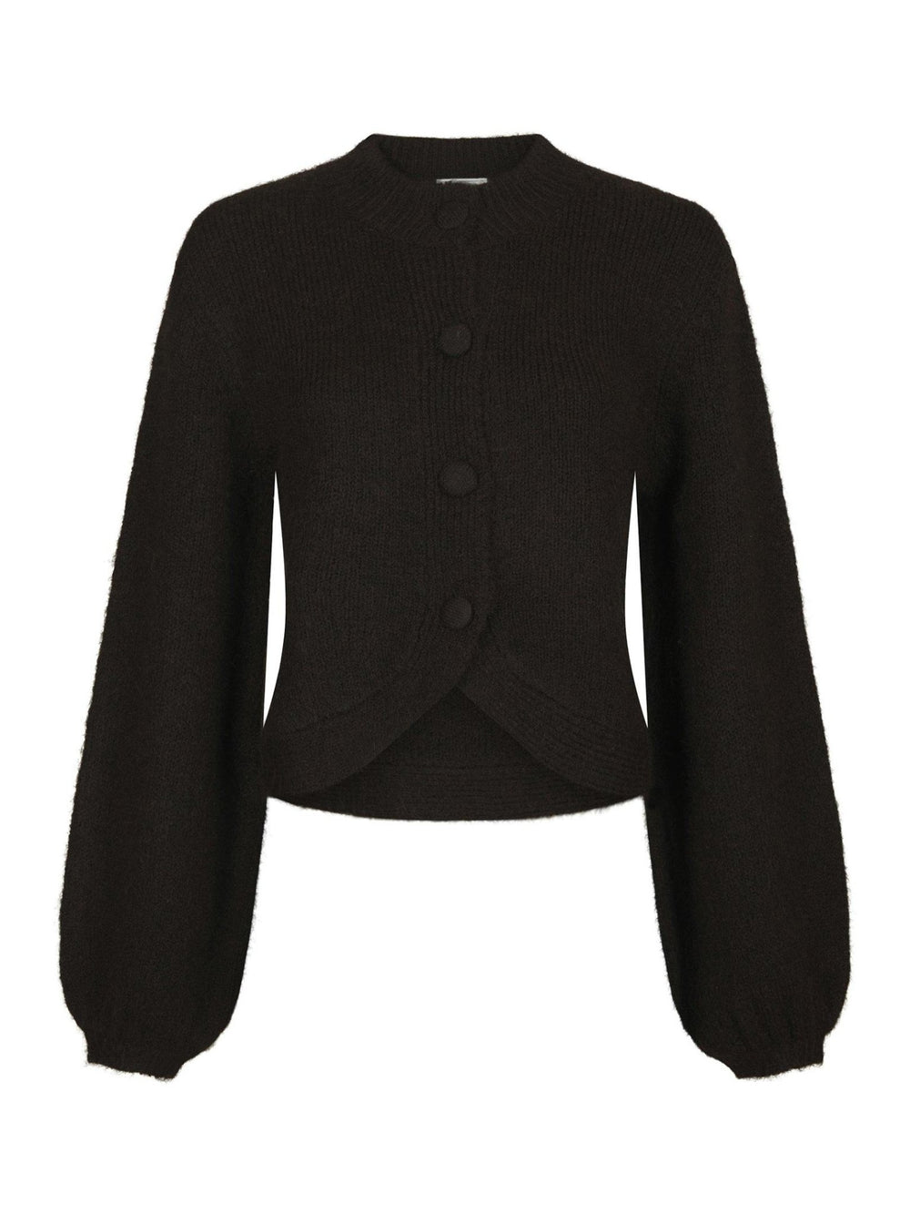 Gio Fluffy Knit Cardigan Dark Brown | Genser | Smuk