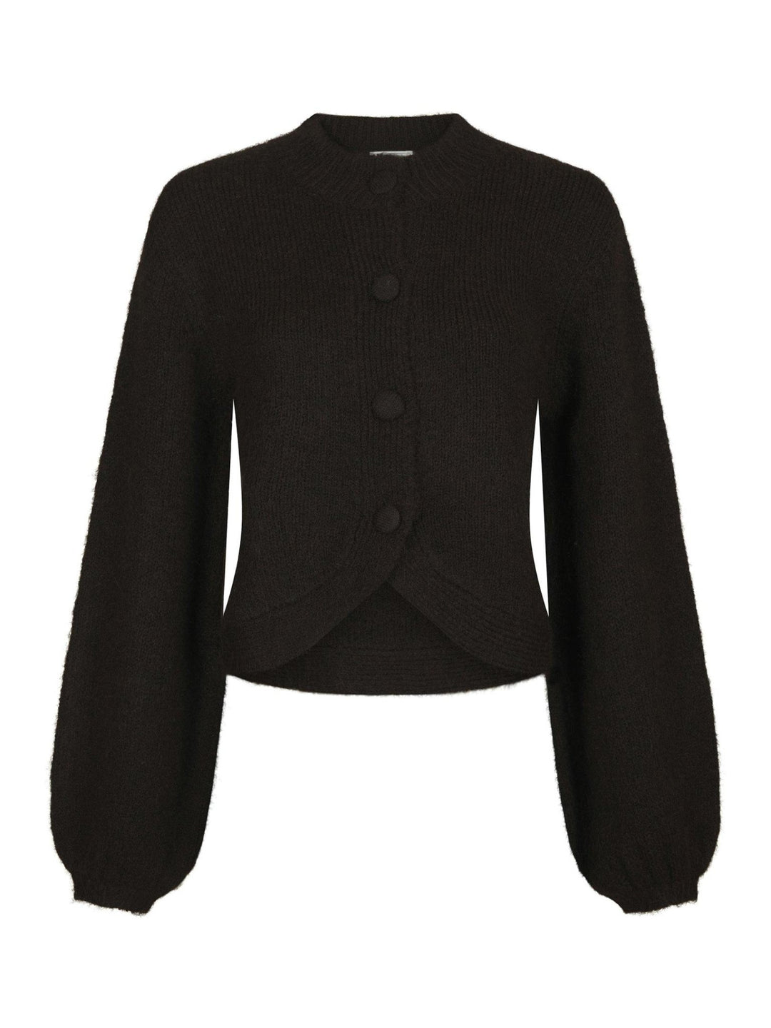 Gio Fluffy Knit Cardigan Dark Brown | Genser | Smuk