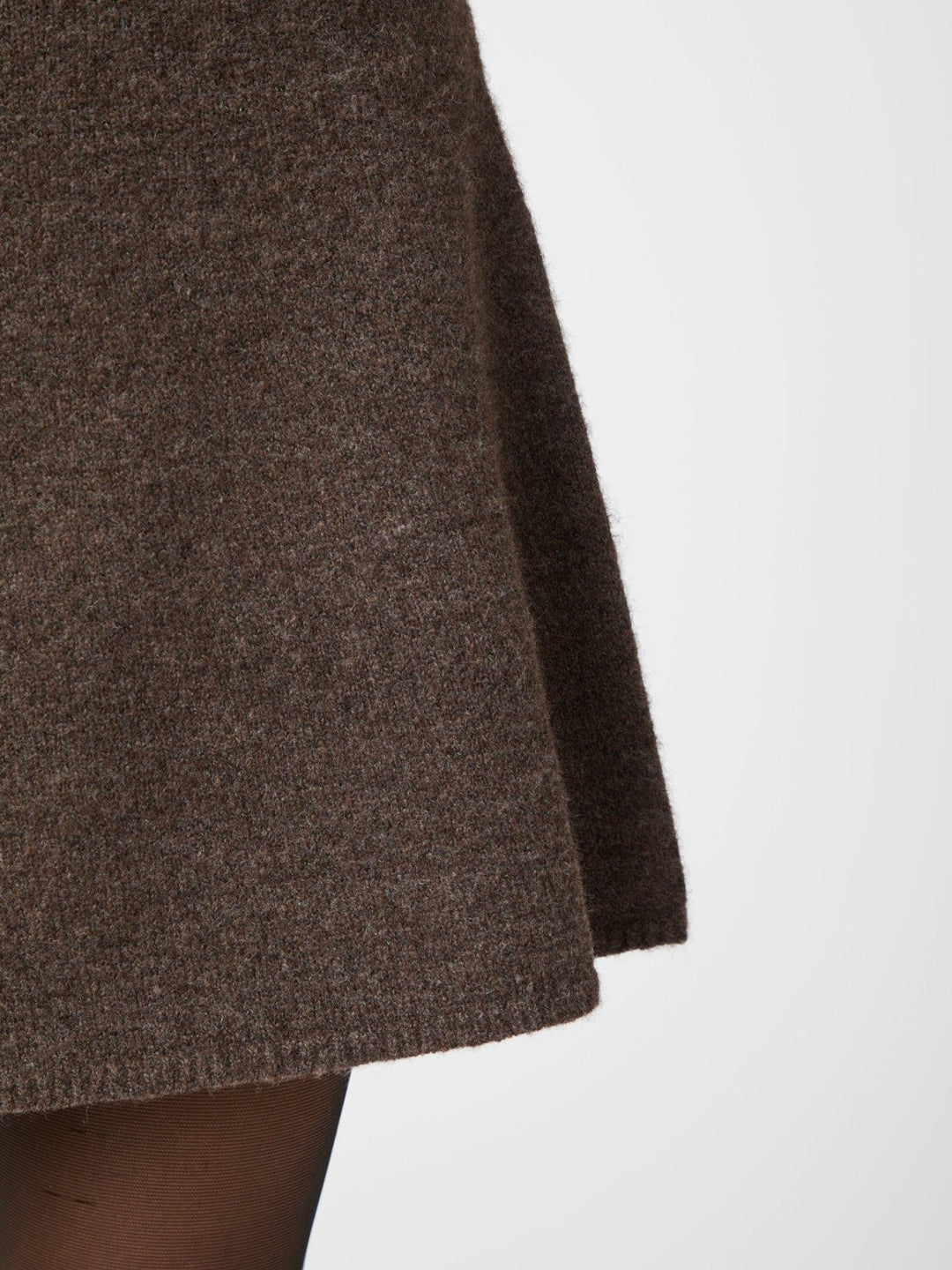 Gisa Knit Skirt Brown Melange | Genser | Smuk - Dameklær på nett