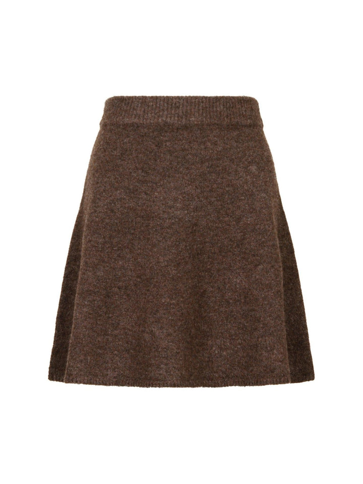 Gisa Knit Skirt Brown Melange | Genser | Smuk - Dameklær på nett