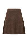 Gisa Knit Skirt Brown Melange