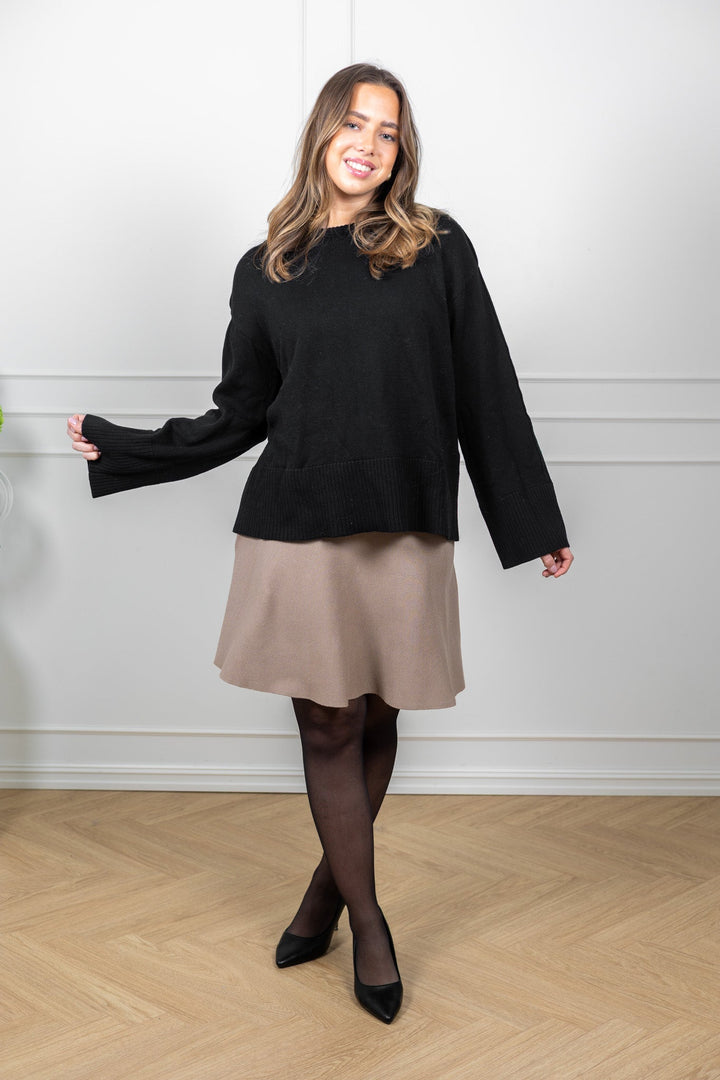 Gisa Knit Skirt Sand Melange | Skjørt | Smuk