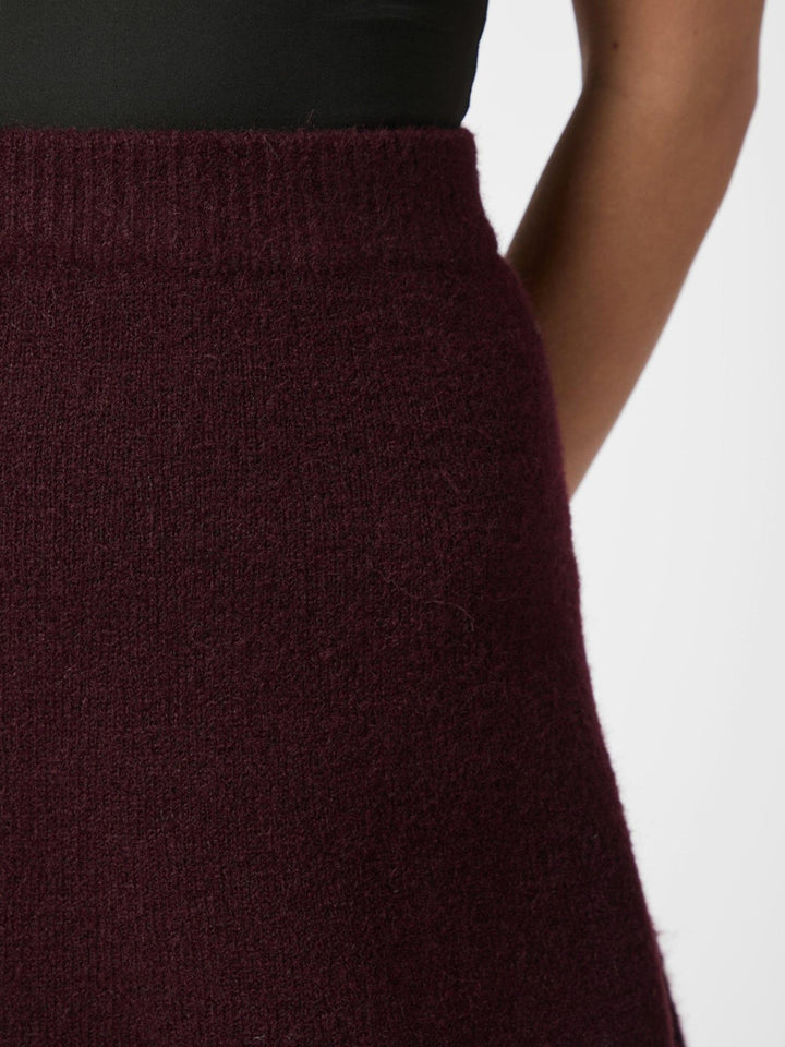 Gisa Knit Skirt Wine | Genser | Smuk - Dameklær på nett