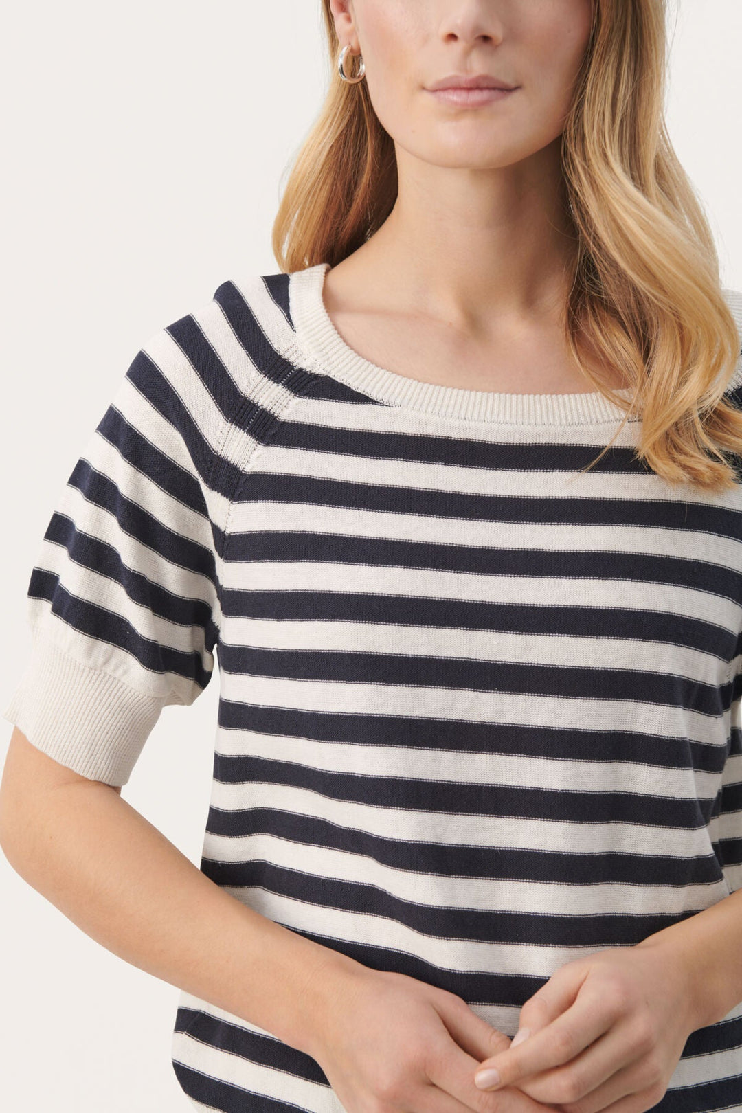 Glenniepw Pullover Dark Navy Stripe | Genser | Smuk - Dameklær på nett