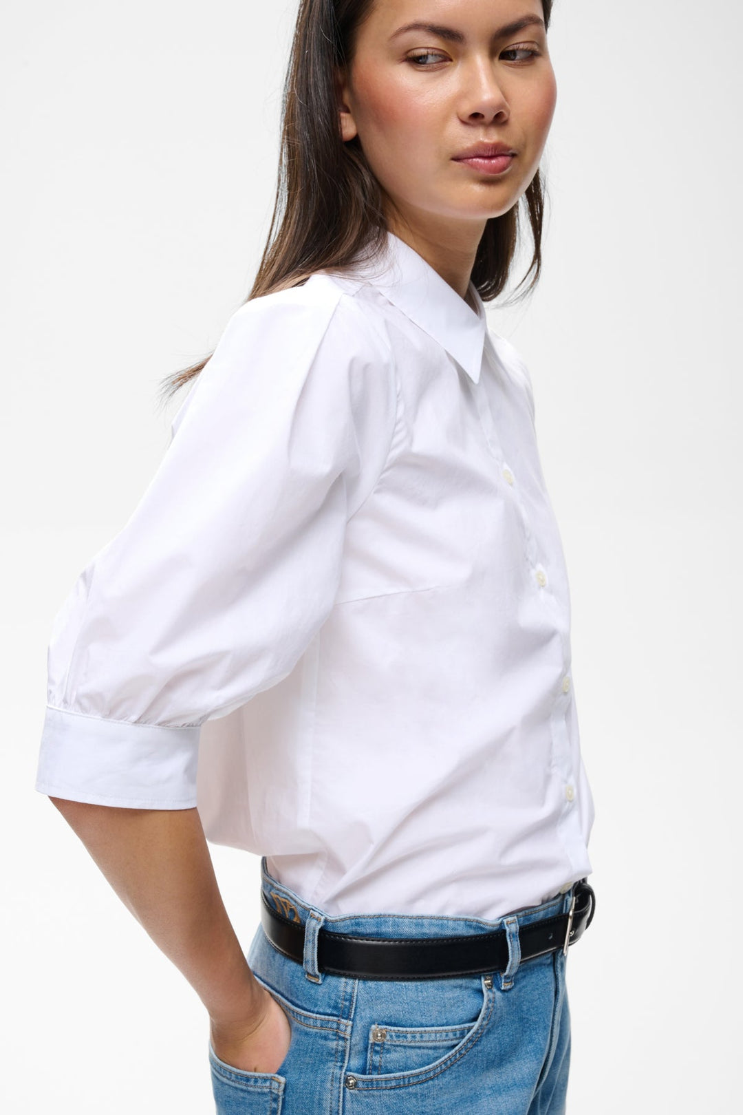 Gloriaiw Shirt Pure White | Skjorter og bluser | Smuk