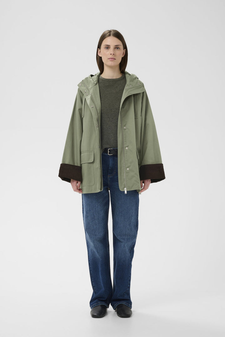 Gracelynn Hooded Jacket Mulled Basil | Yttertøy | Smuk