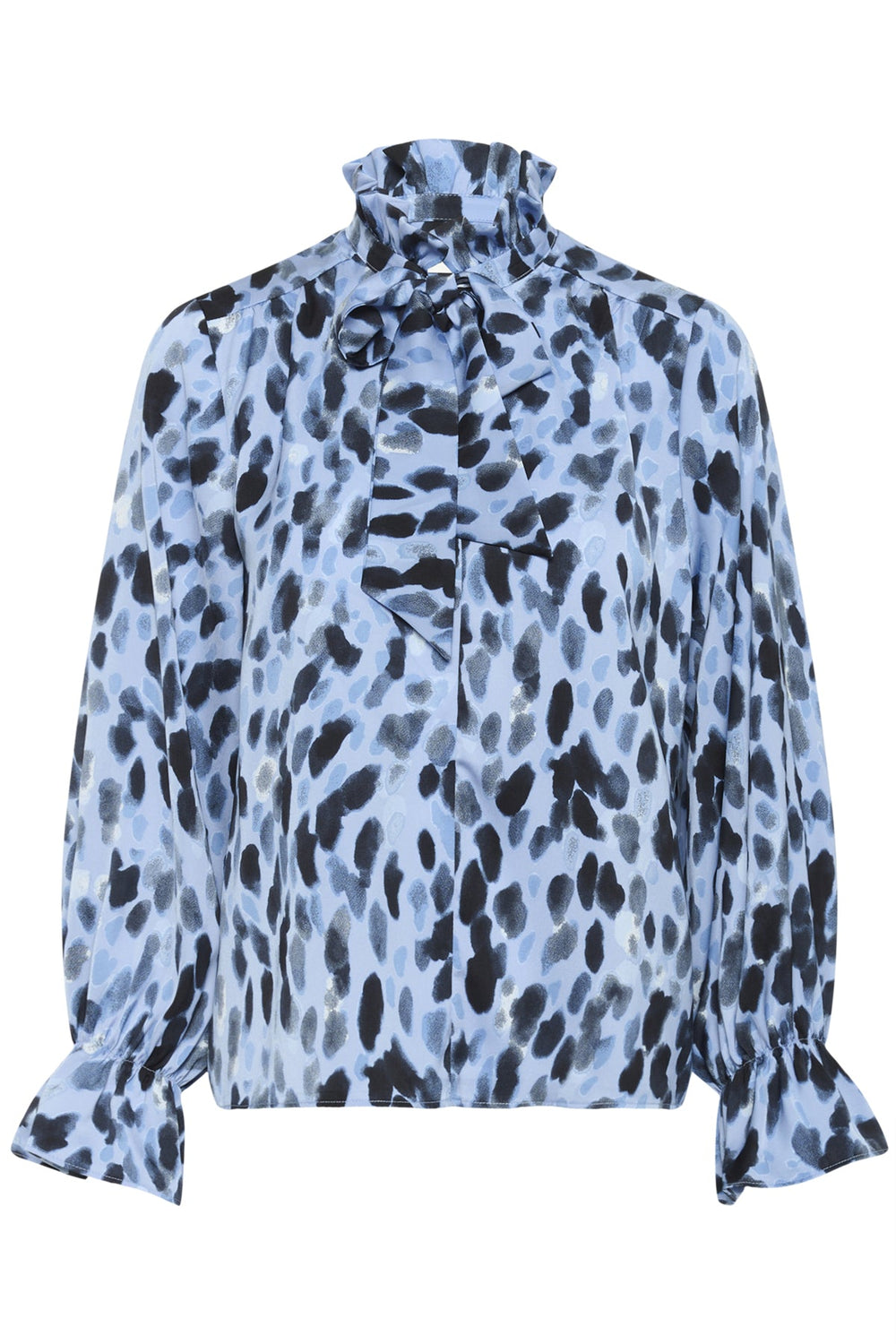 Gracieiw Printed Blouse Blue Painted Dot | Skjorter og bluser | Smuk - Dameklær på nett