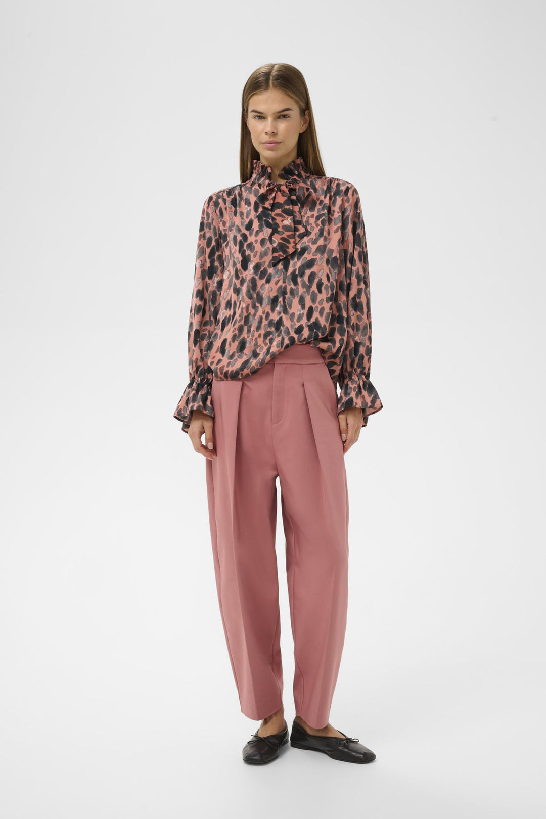 Gracieiw Printed Blouse Rose Painted Dot | Skjorter og bluser | Smuk - Dameklær på nett