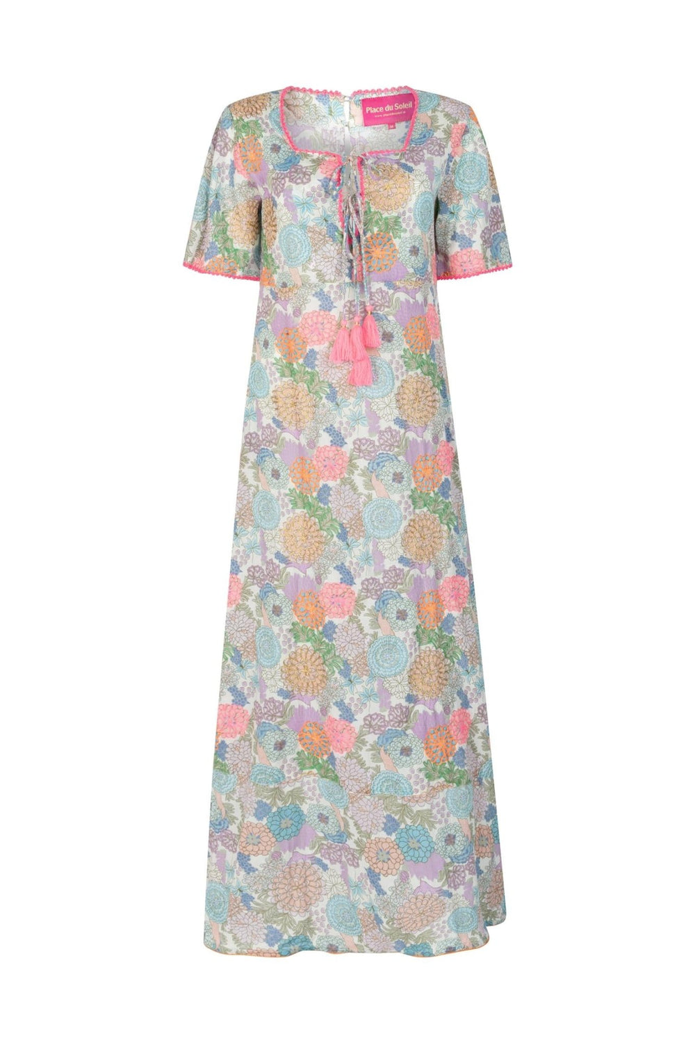 Green Rosa Flower Dress | Kjoler | Smuk - Dameklær på nett
