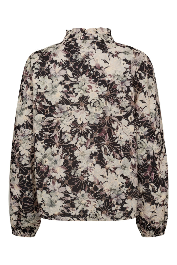 Grete Blouse Black/Off White | Skjorter og bluser | Smuk - Dameklær på nett