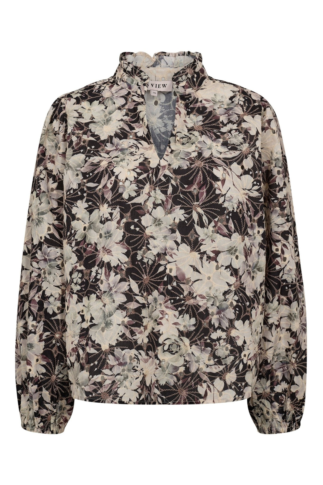 Grete Blouse Black/Off White | Skjorter og bluser | Smuk - Dameklær på nett