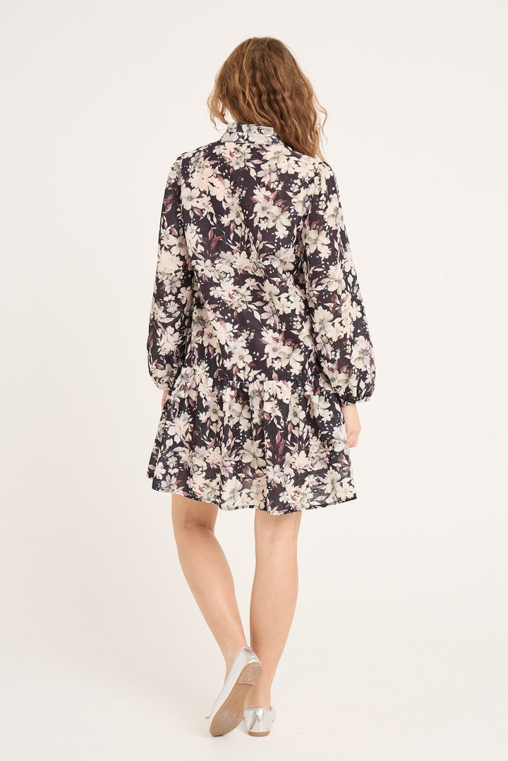 Grete Dress Black/Off White | Kjoler | Smuk - Dameklær på nett