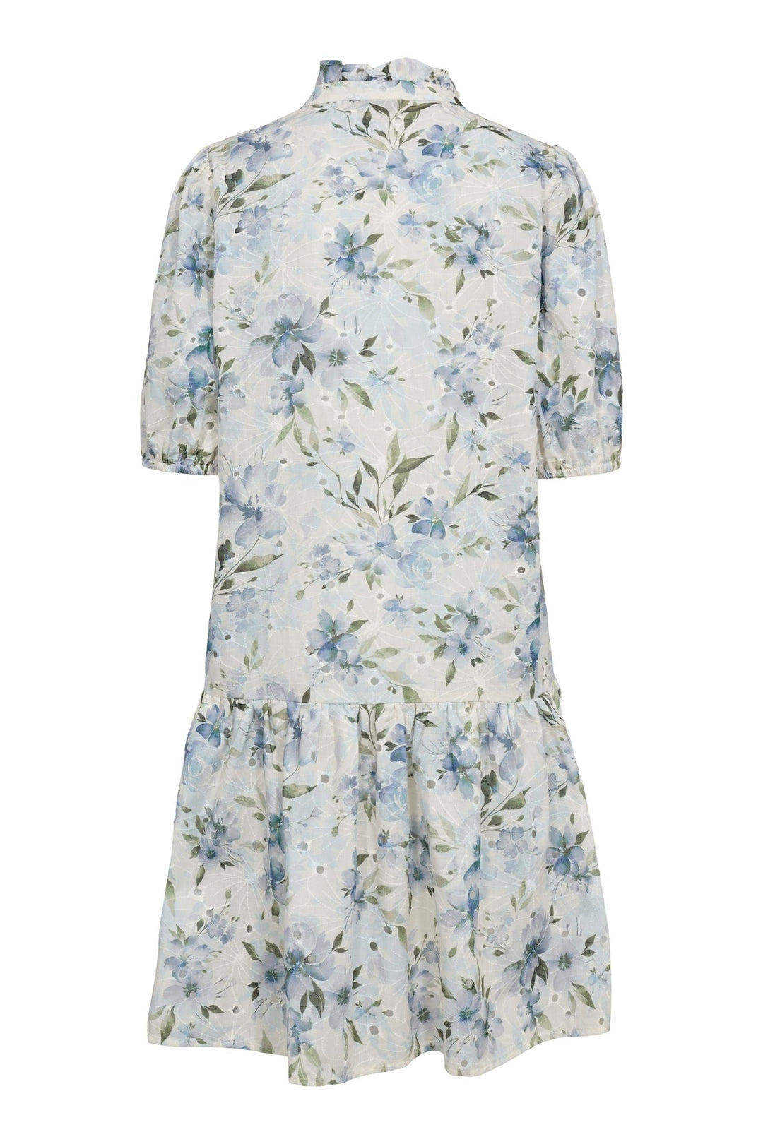 Grete S/S Dress White/Blue | Kjoler | Smuk - Dameklær på nett
