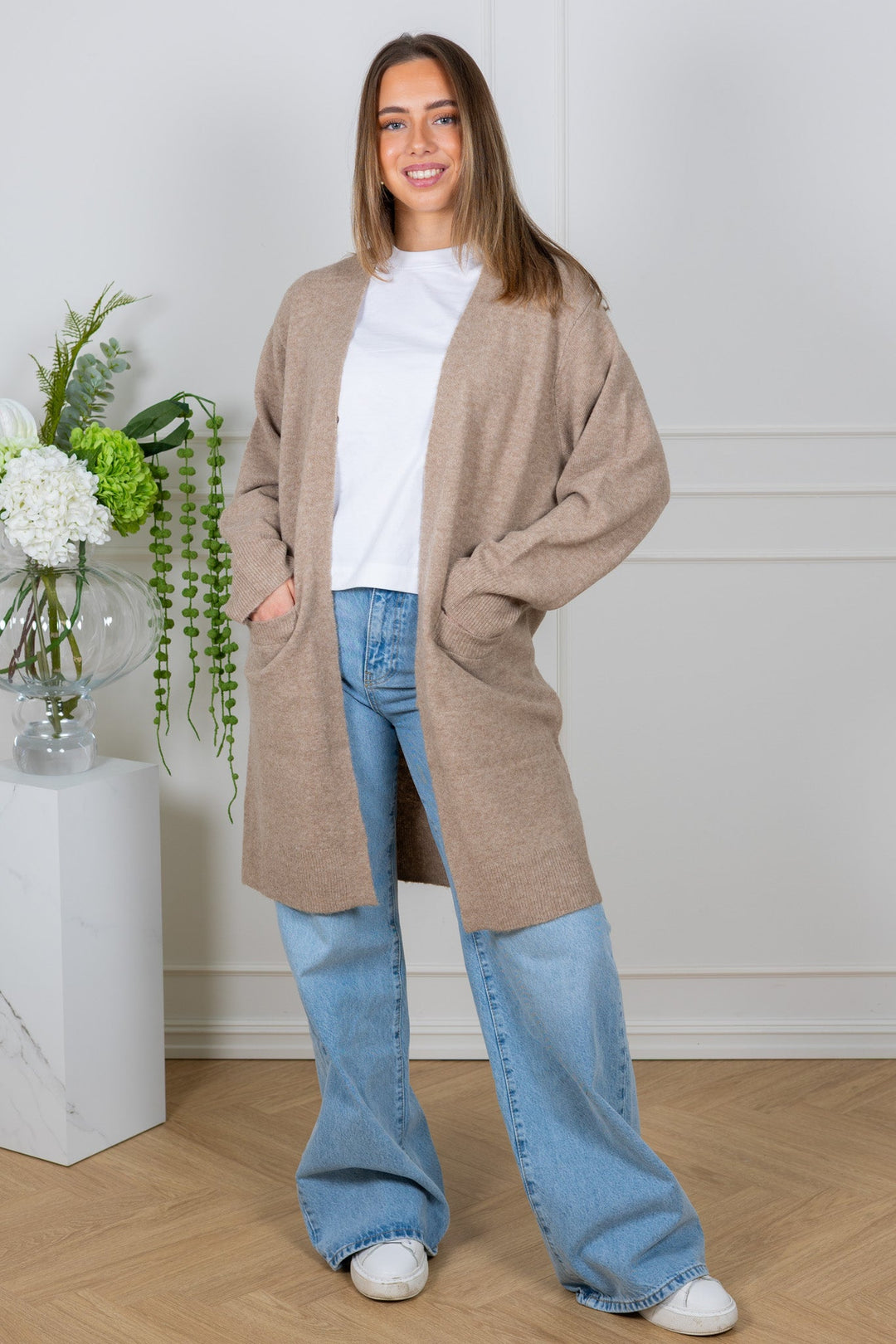 Guni Cardigan Cornstalk Melange | Genser | Smuk