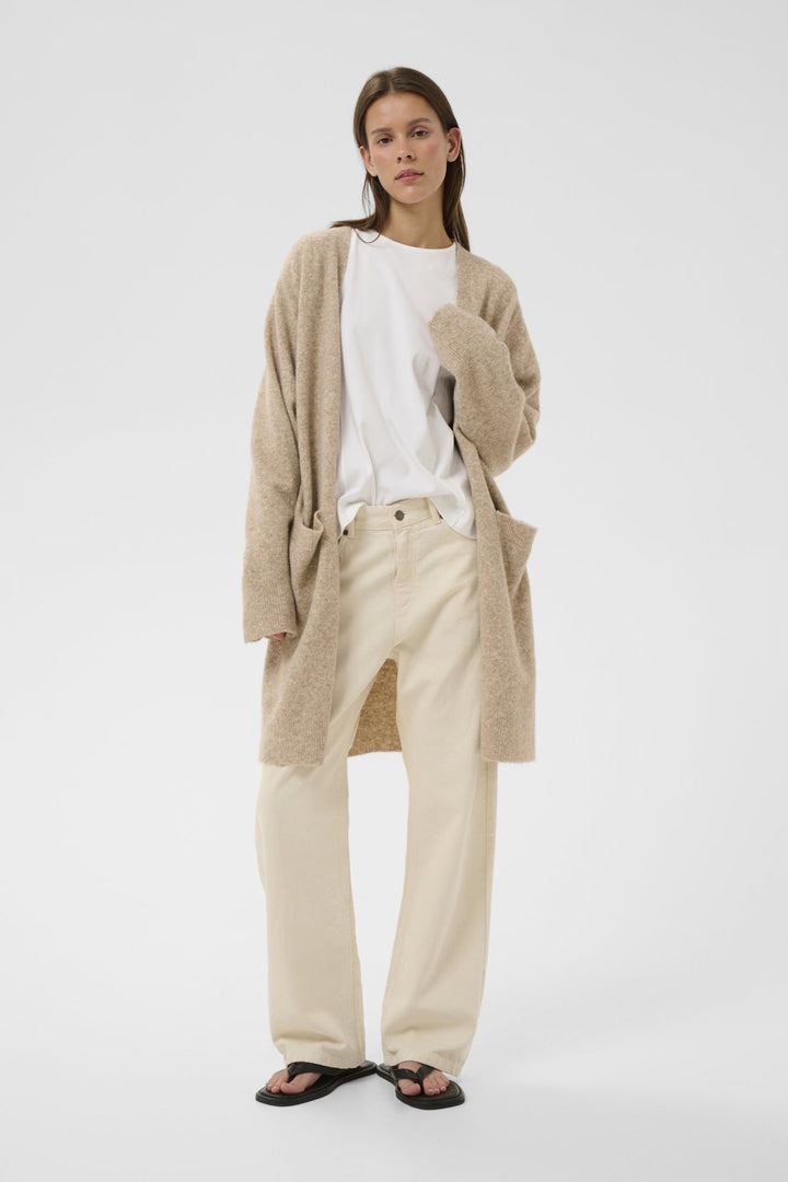 Guni Cardigan Cornstalk Melange | Genser | Smuk