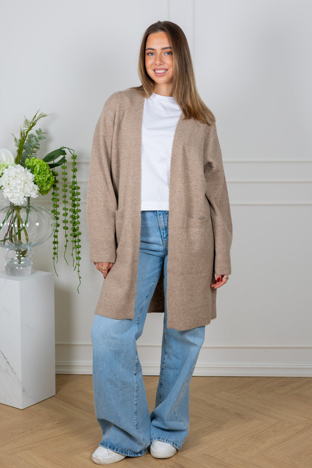 Guni Cardigan Cornstalk Melange | Genser | Smuk