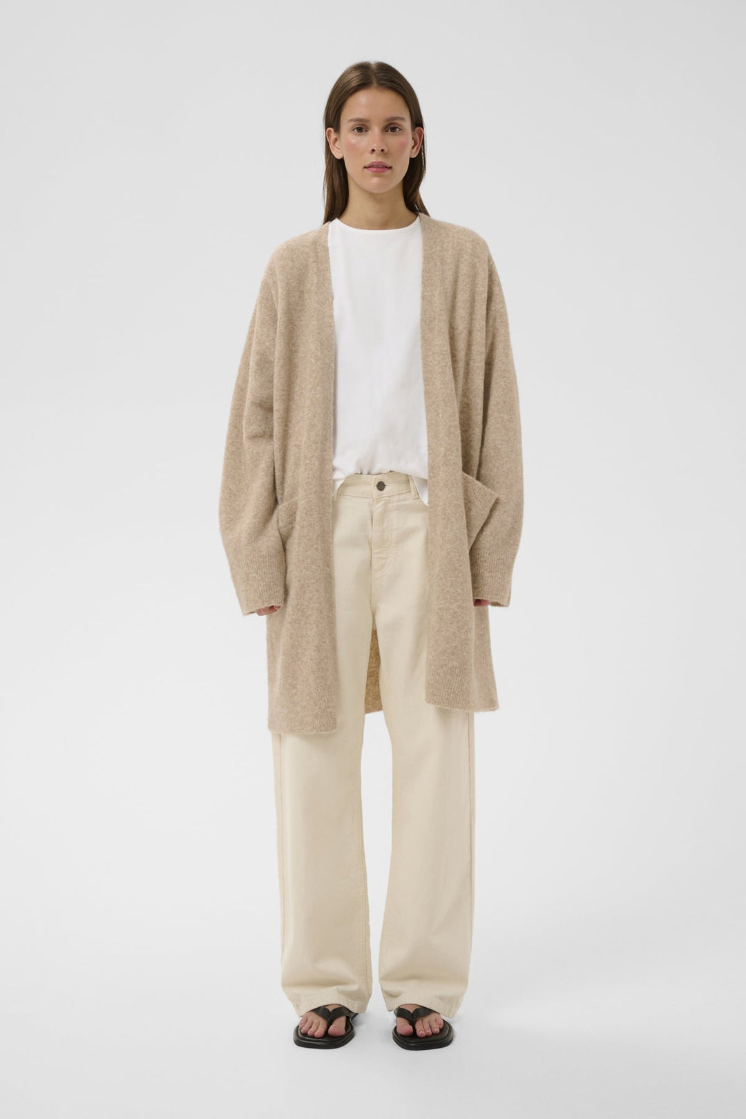 Guni Cardigan Cornstalk Melange | Genser | Smuk