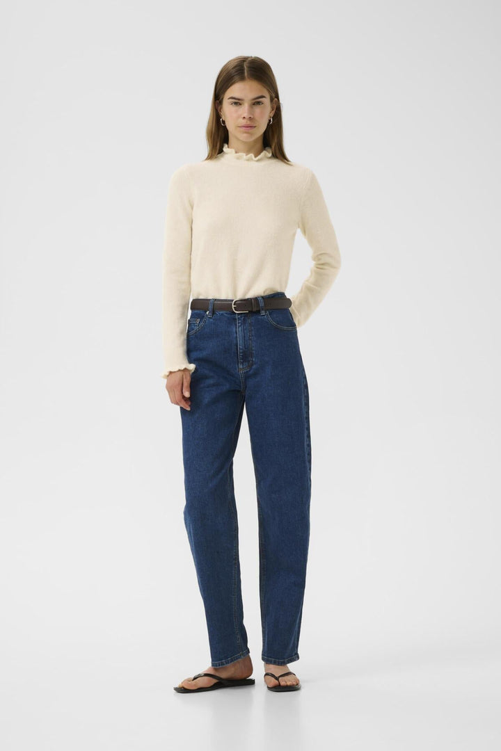 Guniiw Anaja Pullover Whisper White Melange | Genser | Smuk - Dameklær på nett
