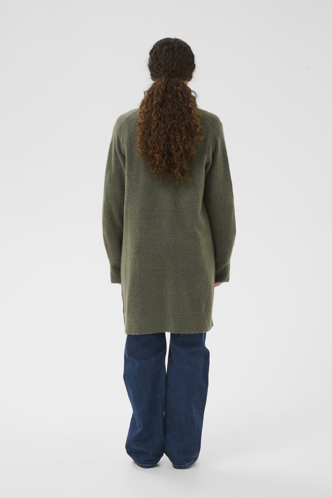 Guniiw Cardigan Mulled Basil Melange | Genser | Smuk