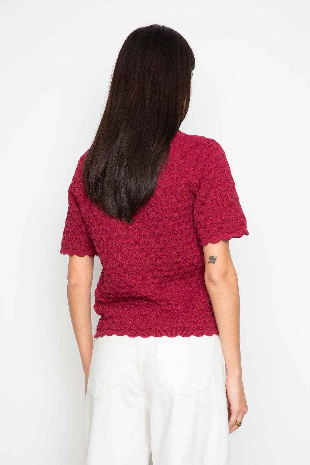 Gwen Knit Tee Berry | Topper | Smuk