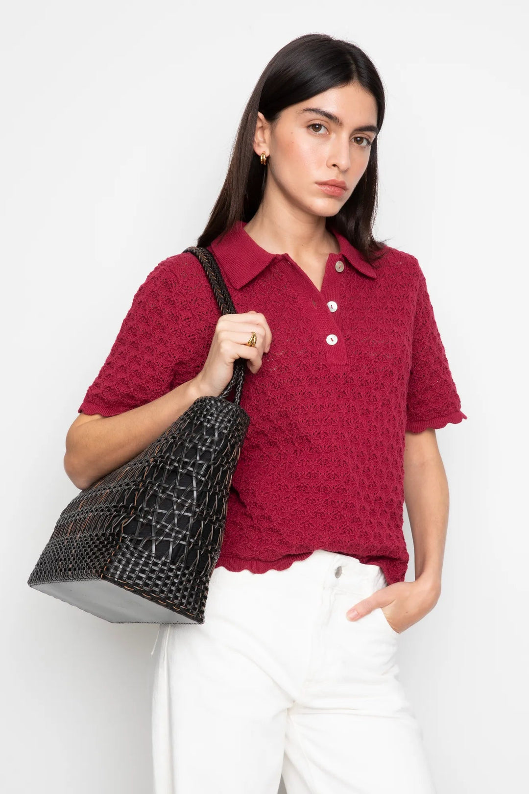 Gwen Knit Tee Berry | Topper | Smuk