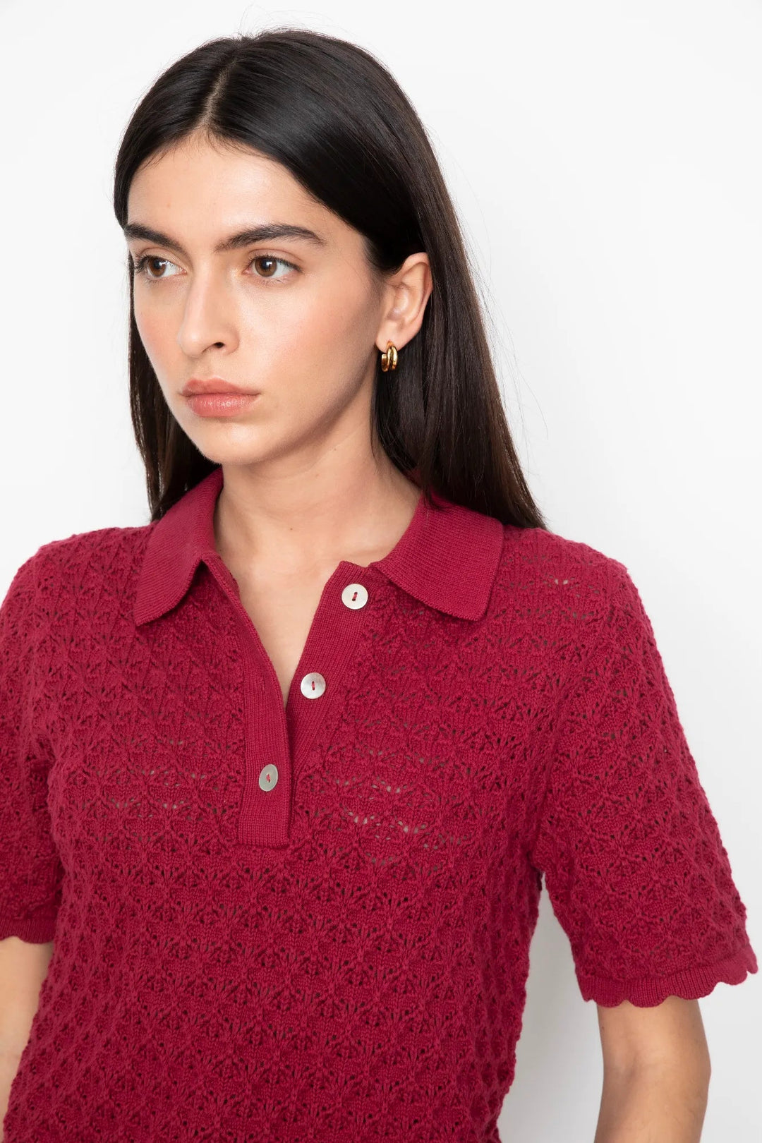 Gwen Knit Tee Berry | Topper | Smuk