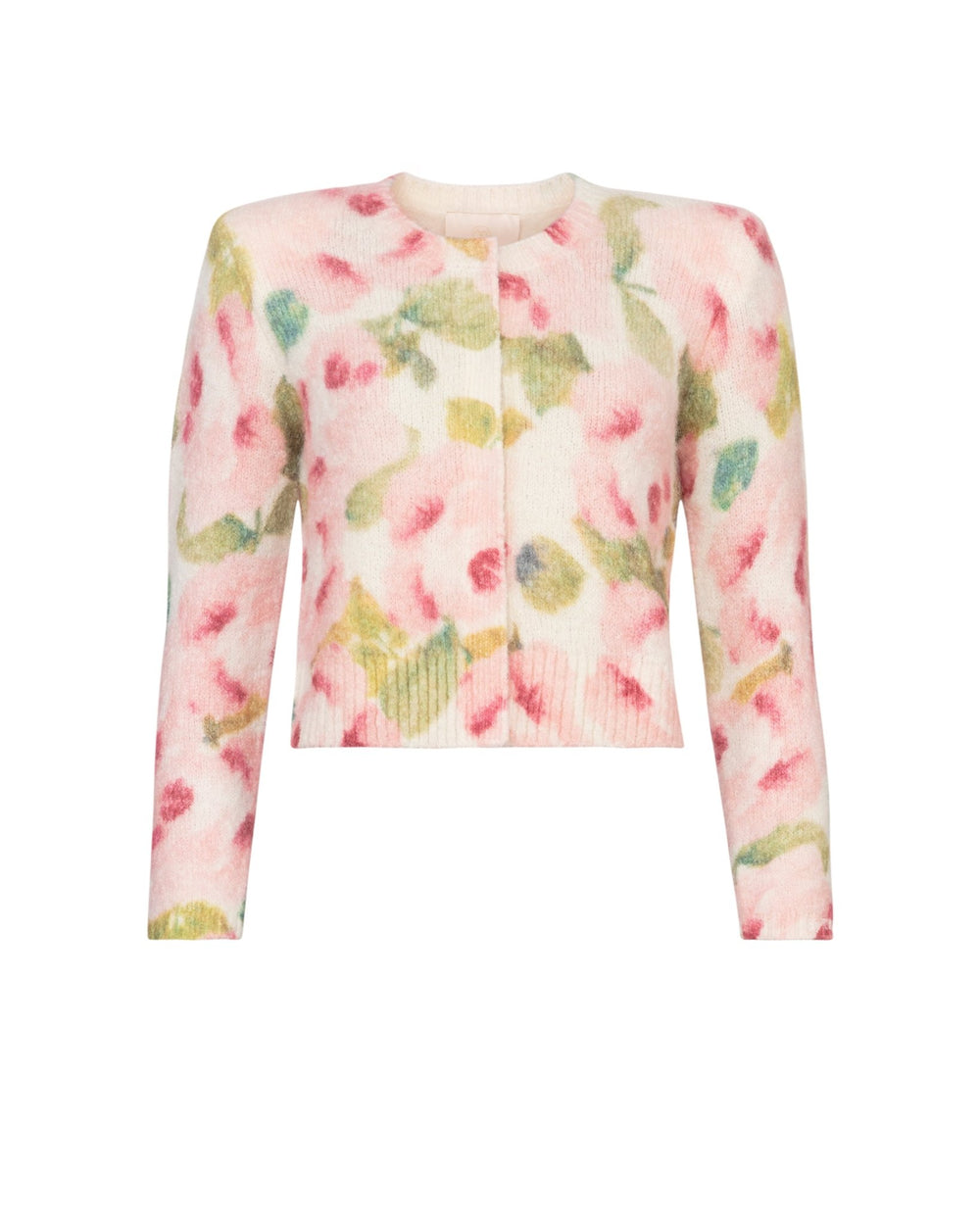 Hairy Knit Jacket Blush Rose | Genser | Smuk