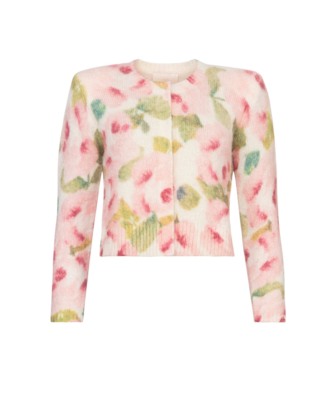 Hairy Knit Jacket Blush Rose | Genser | Smuk