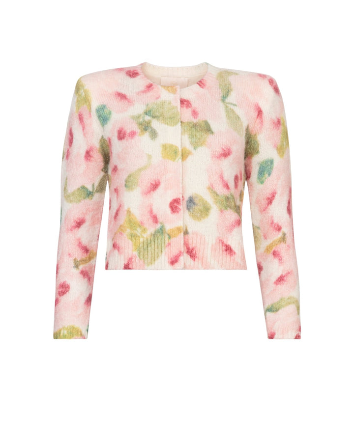 Hairy Knit Jacket Blush Rose | Genser | Smuk