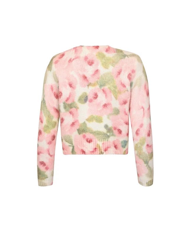 Hairy Knit Jacket Blush Rose | Genser | Smuk