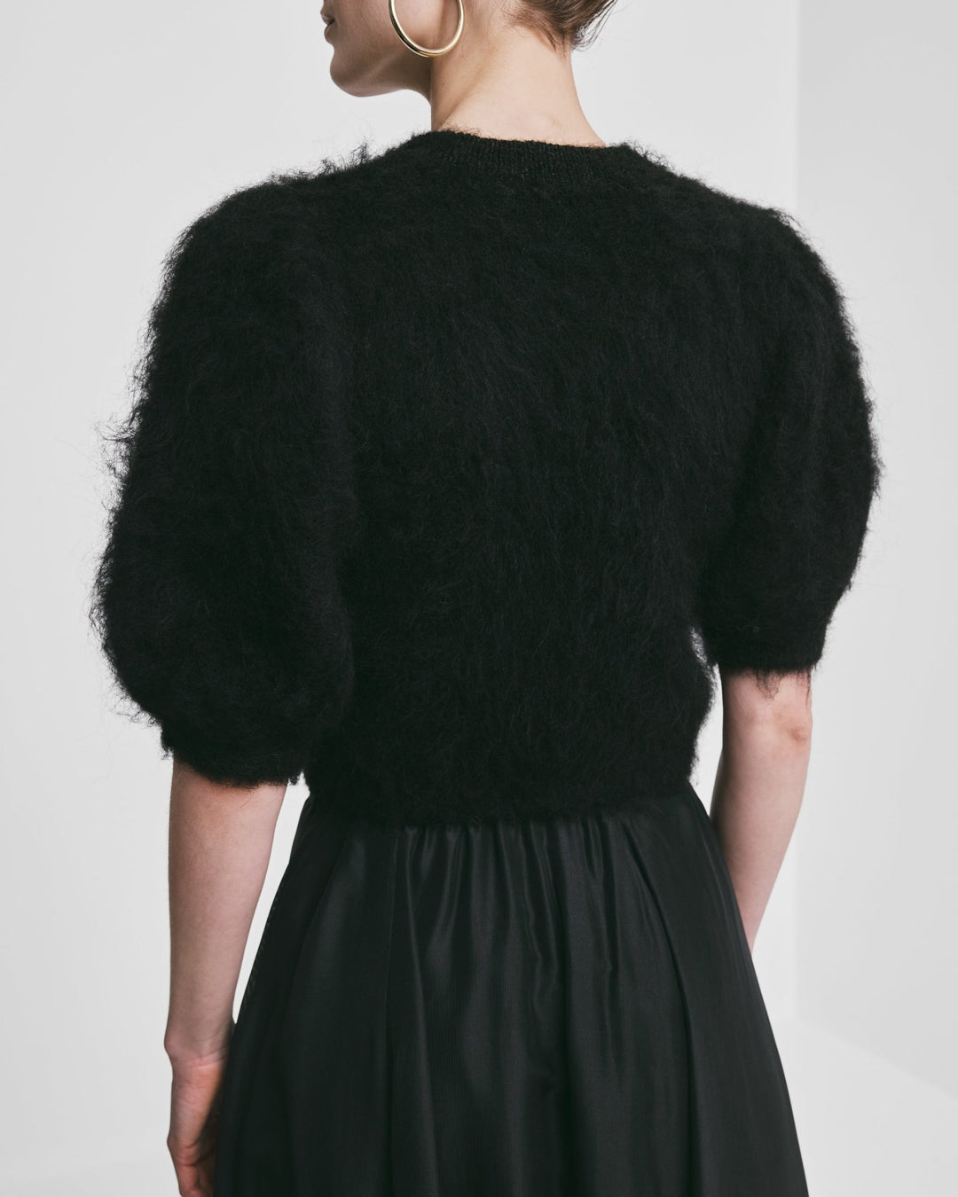 Hairy Knit Puffed Jacket Black | Genser | Smuk - Dameklær på nett
