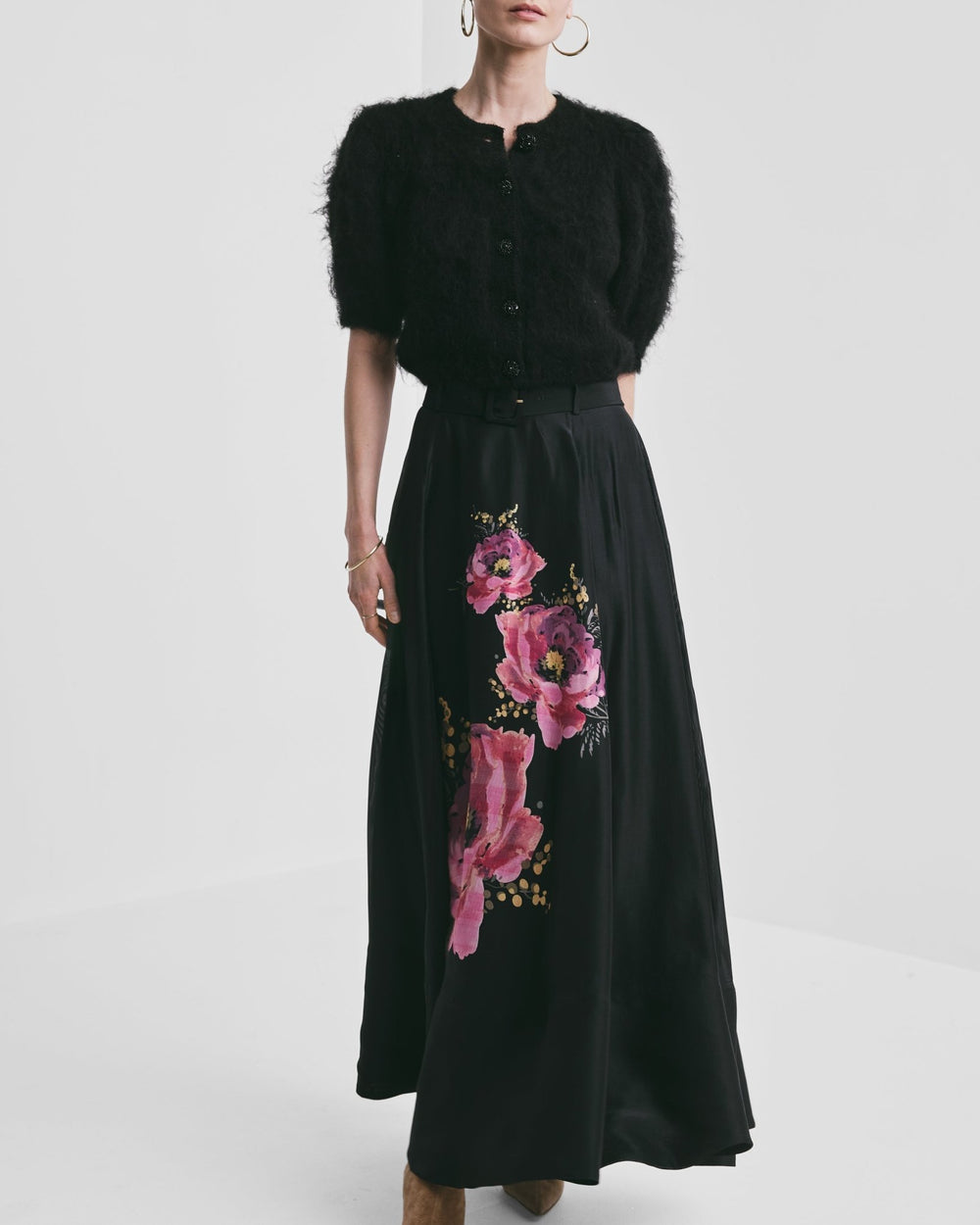 Hairy Knit Puffed Jacket Black | Genser | Smuk - Dameklær på nett