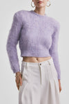 Hairy Knit Sweater Lilac