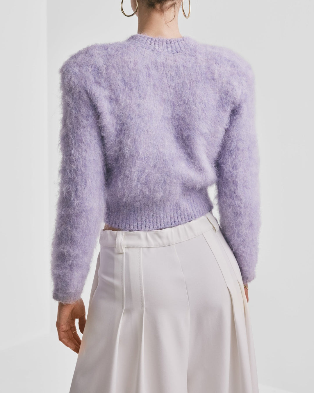 Hairy Knit Sweater Lilac | Genser | Smuk - Dameklær på nett