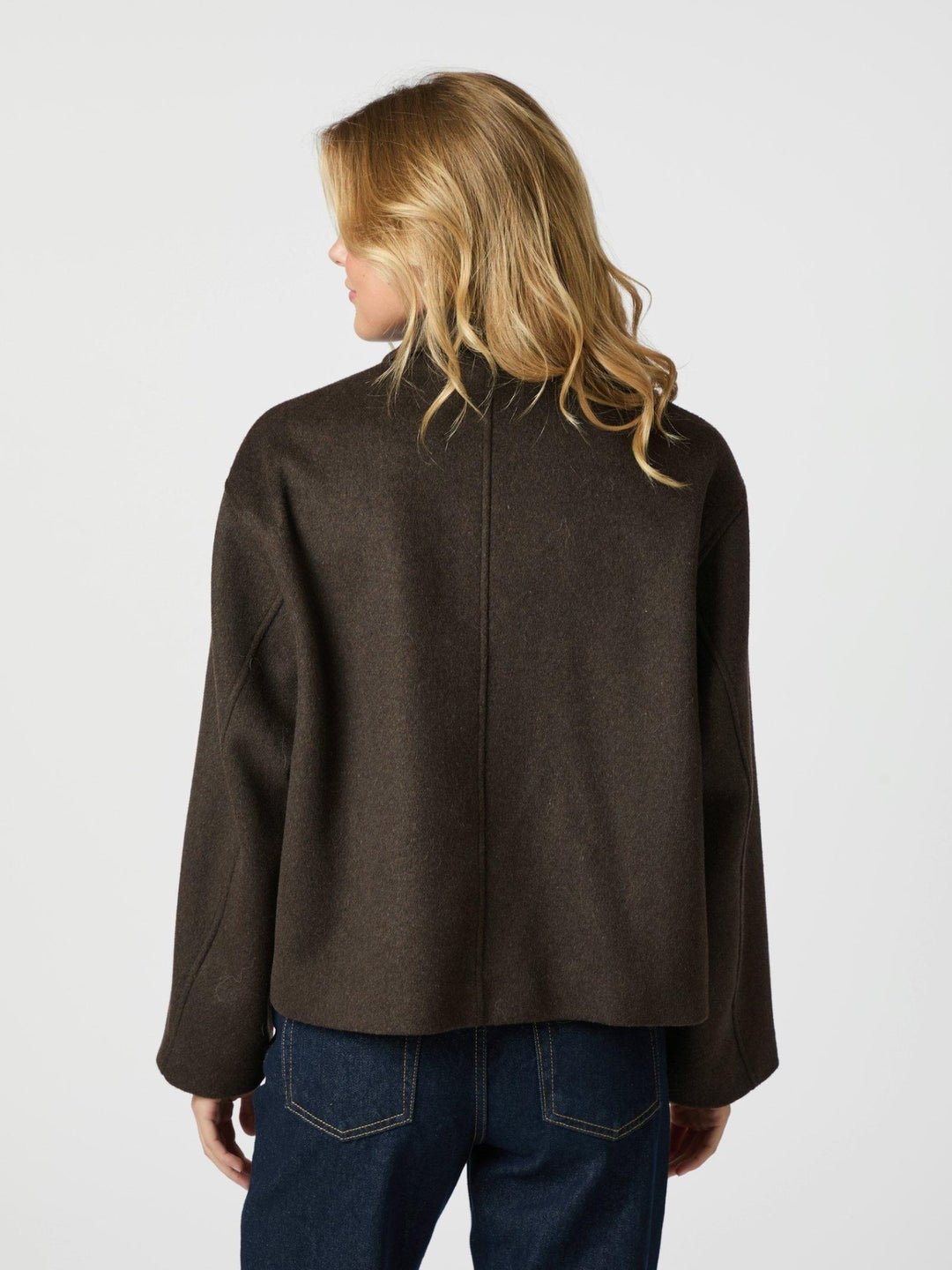Hamra Wool Jacket Chocolate Brown | Yttertøy | Smuk - Dameklær på nett