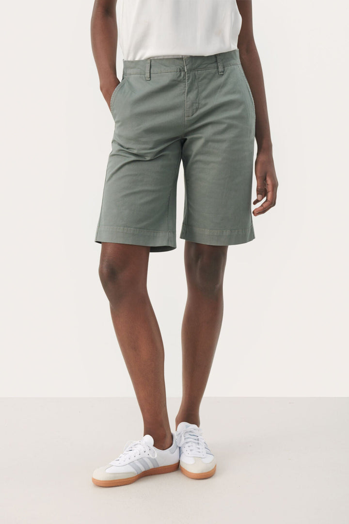 Hanijanpw Shorts Agave Green | Shorts | Smuk - Dameklær på nett