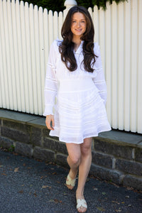 Harmoni S Voile Dress White