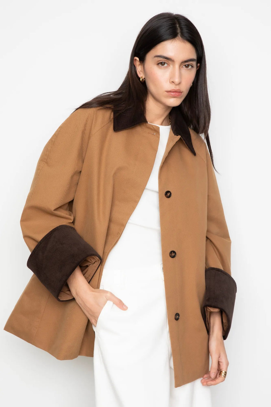 Heather Jacket Dark Camel | Yttertøy | Smuk
