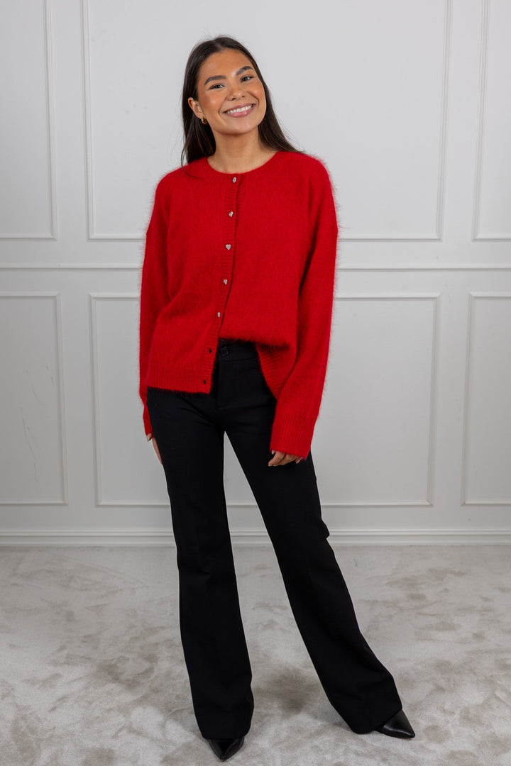 Hermine Cardigan Red | Genser | Smuk - Dameklær på nett