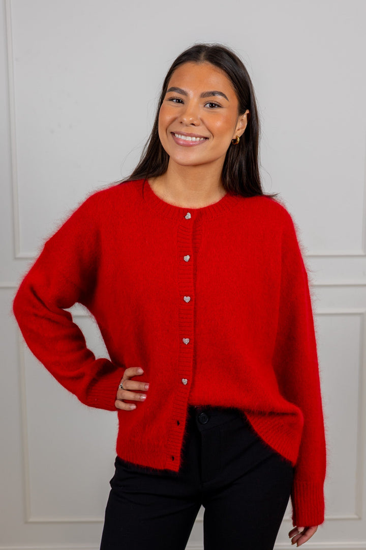 Hermine Cardigan Red | Genser | Smuk - Dameklær på nett
