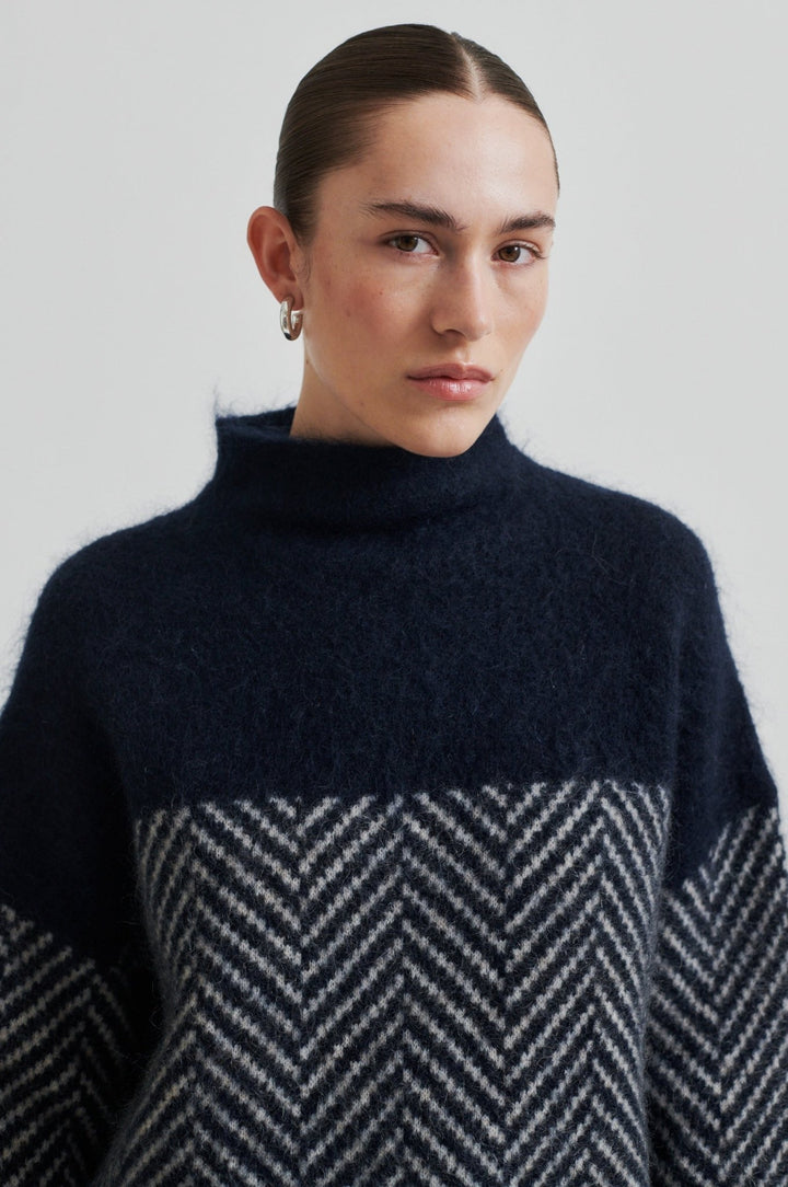 Herrin Knit T - Neck Vulcan | Genser | Smuk - Dameklær på nett