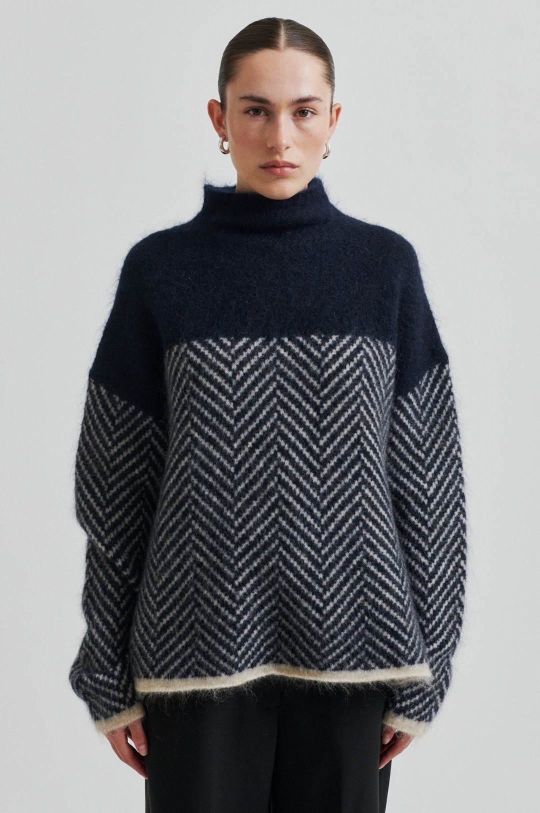 Herrin Knit T - Neck Vulcan | Genser | Smuk - Dameklær på nett