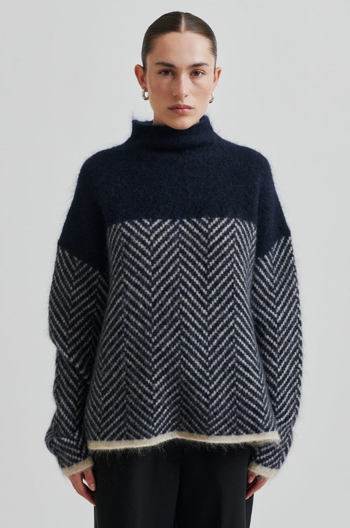 Herrin Knit T - Neck Vulcan | Genser | Smuk - Dameklær på nett